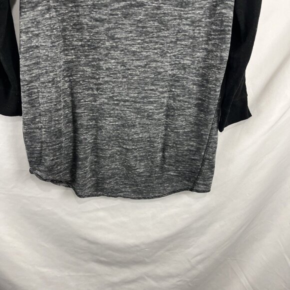 Aritza Wilfred Free Grey and Black Raglan Top Womens Size S - Picture 5 of 8